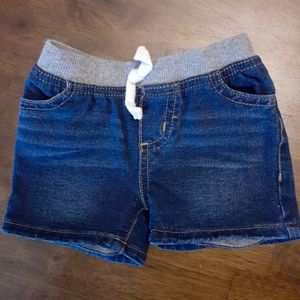 Okie Dokie Denim Stretch Slip-On Shorts